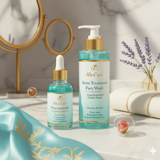 Shecure Anti-Acne Face Wash + Serum Duo